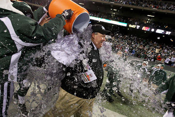 24 hours in pictures: East Rutherford, US: Rex Ryan, Head Coach of the New York Jets