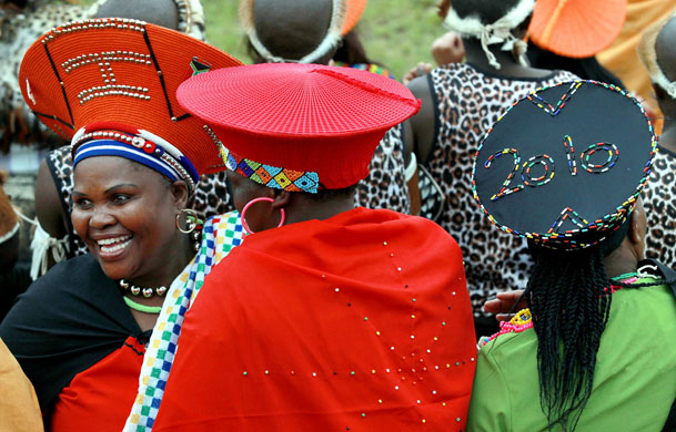 Jacob Zuma gets married: Zulu women attend the wedding of South African President Jacob Zuma 