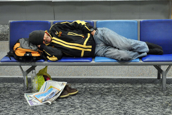 snow: Winter weather at Gatwick Airport