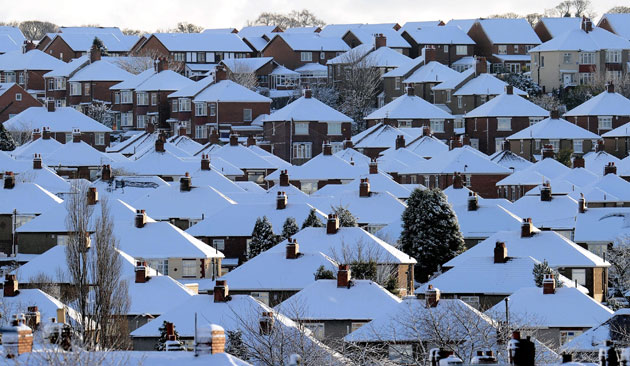 Winter weather: Denton, near Newcastle upon Tyne, 6 January: The big freeze continues