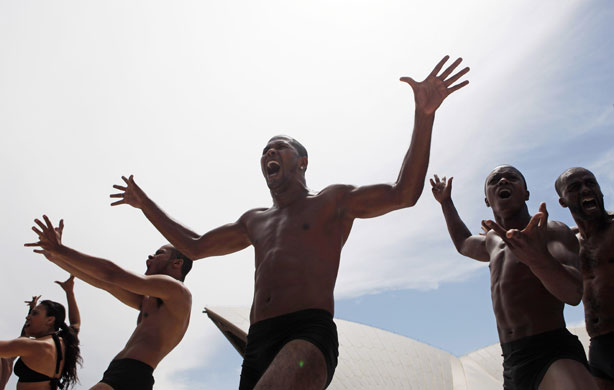 24 hours in pictures: Members of the Brazilian dance group Bale de Rua=