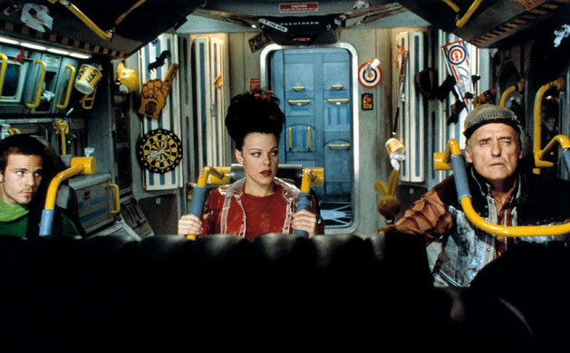 Dennis Hopper: Stephen Dorff, Debi Mazar and Dennis Hopper inSpace Truckers in 1996