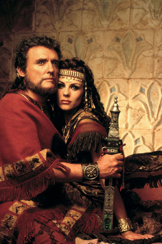 Dennis Hopper: Dennis Hopper and Elizabeth Hurley in the filmSamson And Delilah