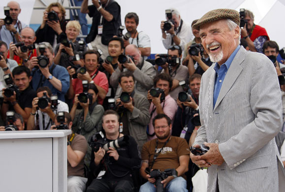Dennis Hopper: Dennis Hopper at a photocall for the film The Palermo Shooting at Cannes