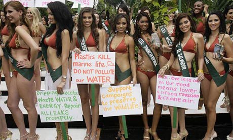 Miss Earth 2009 contestants in Manila, the Philippines