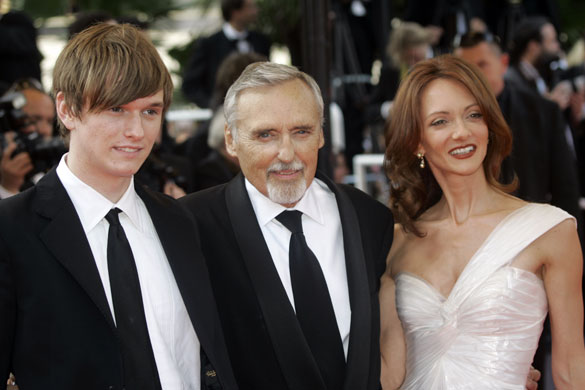 Dennis Hopper: Dennis Hopper with his wife Victoria Duffy and his son 