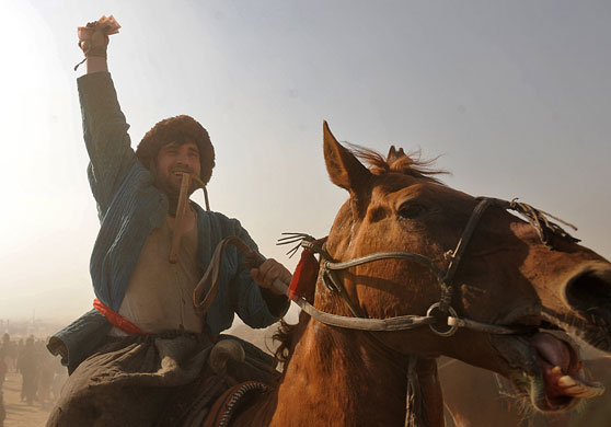 24 hours in pictures: Buzkashi in Kabul