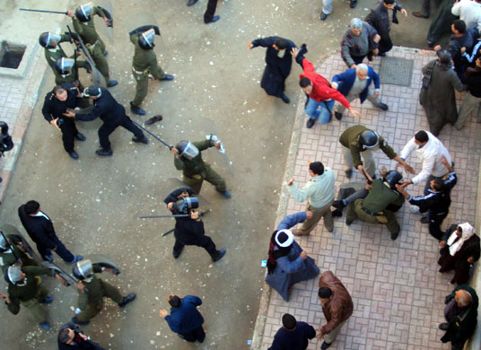 24 hours in pictures: Clashes during the Egyptian Christian Christmas celebrations