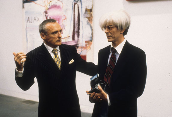Dennis Hopper: Dennis Hopper with David Bowie in  Basquiat