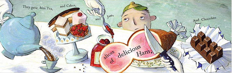 Mini grey books gallery: Jim is showered with sweets and treats 