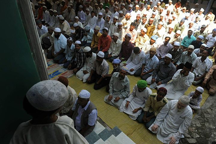 Ayodhya Update: Indian Muslims offer prayers at a mosque in Ayodhya