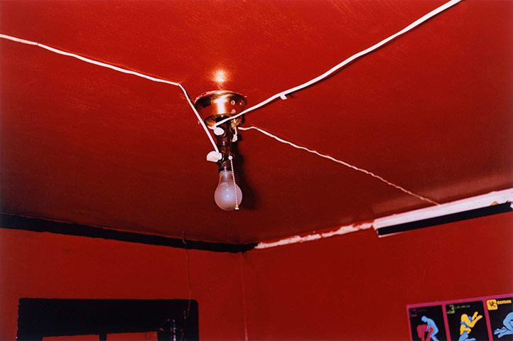 William Eggleston, Red Ceiling, Greenwood, Mississippi.