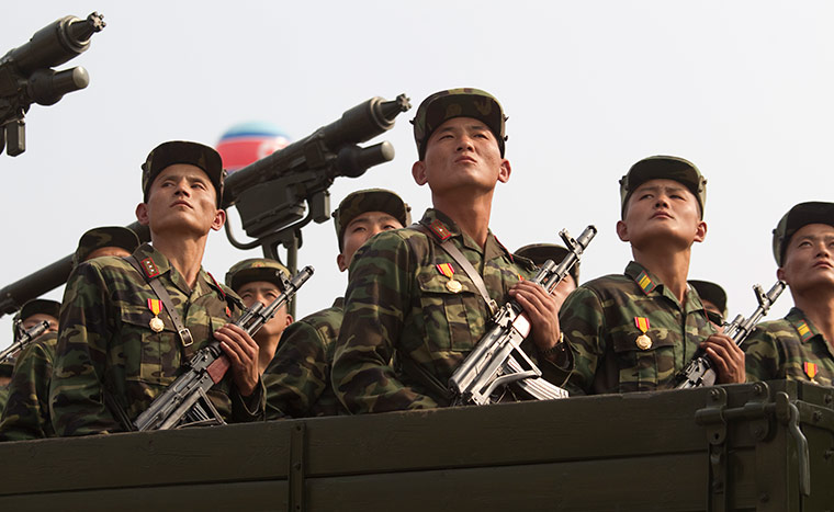 North Korea: North Korean military during the military parade