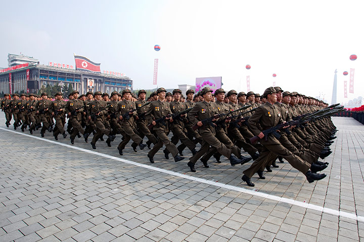 North Korea: North Korean military at the military parade