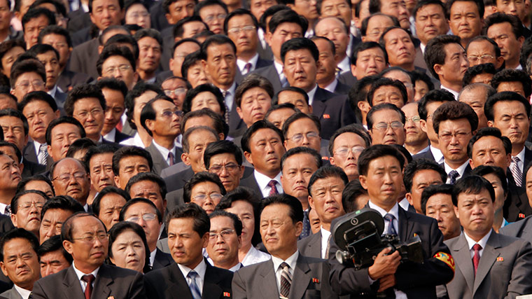 North Korea: Crowds attend the military parade