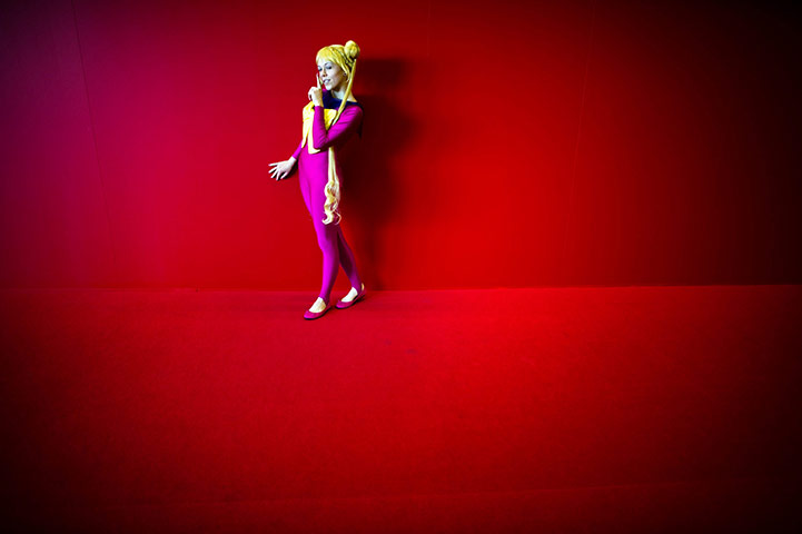 24 hours: A costumed Manga-fan at Frankfurt Book Fair 2010 