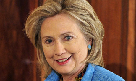 hillary clinton portrait. Hillary Clinton is travelling