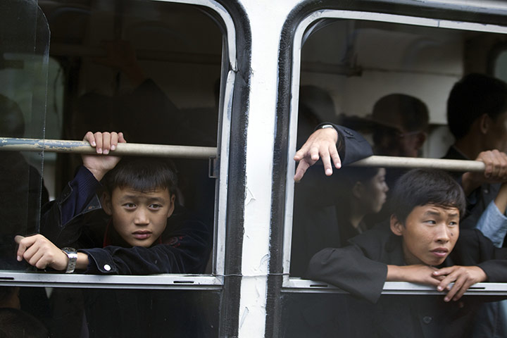 Dan Chung North Korea: Street scene from Pyongyang