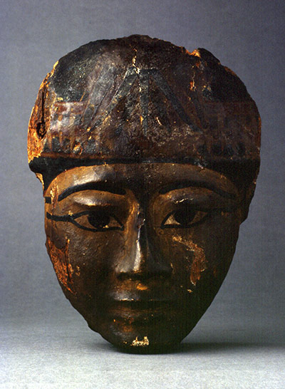 Psychoanalysis exhibition: Mask from an Egyptian coffin 1292-1190BC