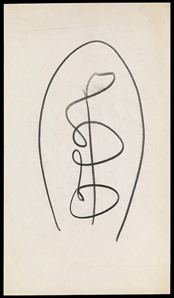 Psychoanalysis exhibition: 10. Donald Winnicott, Squiggle drawing, 1950–71