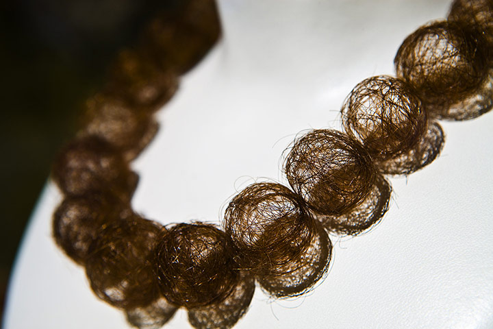 Psychoanalysis exhibition: 12. Mona Hatoum, Hair Necklace, 1995