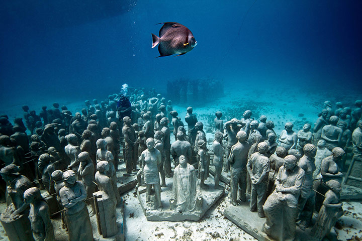 Jason de Caires Taylor: Underwater sculptures, Cancun and Isla Mujeres National Marine Park 