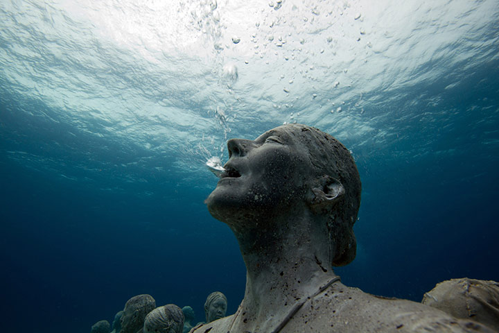 Jason de Caires Taylor: Underwater sculptures, Cancun and Isla Mujeres National Marine Park 