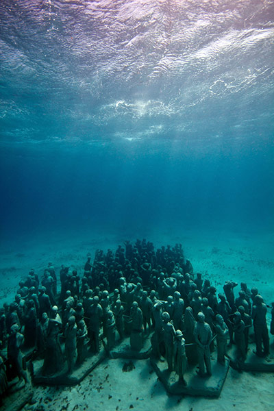 Jason de Caires Taylor: Underwater sculptures, Cancun and Isla Mujeres National Marine Park 
