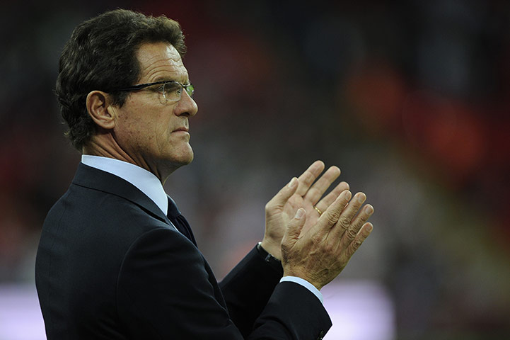 England v Montenegro: Fabio Capello before kick-off against Montenegro