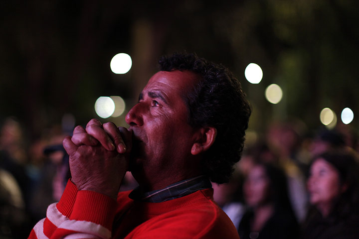 chile miners rescued: Florencio Avalos rescued from San Jose mine in Chile