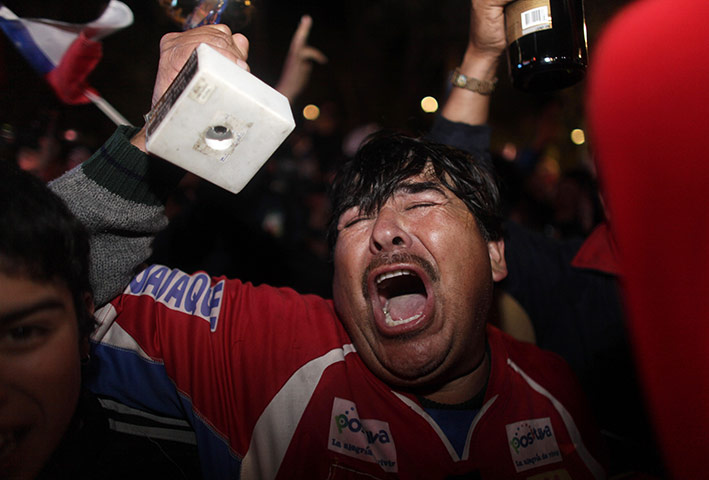 chile miners rescued: Florencio Avalos rescued from San Jose mine in Chile