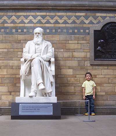 In pictures: evolution: Darwin statue