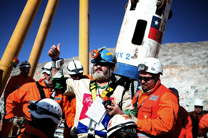 Chile miners rescue: Jorge Galleguillos, the tenth of miners to leave the mine