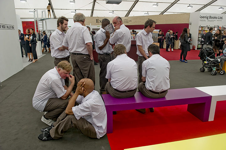 Frieze Art Fair: Annika Ström's 'Ten Embarrassed Men'
