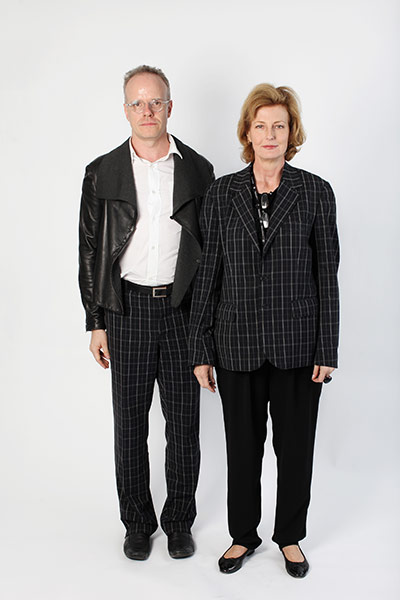 Frieze punters: Hans and Julia