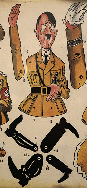 berlin hitler exhibition : A caricature Adolf puppet kit