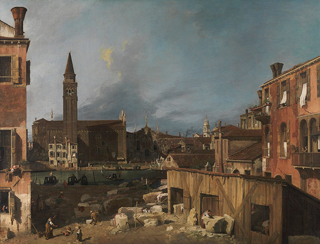 Canaletto and His Rivals: Campo San Vidal and Santa Maria della Carità by Canaletto