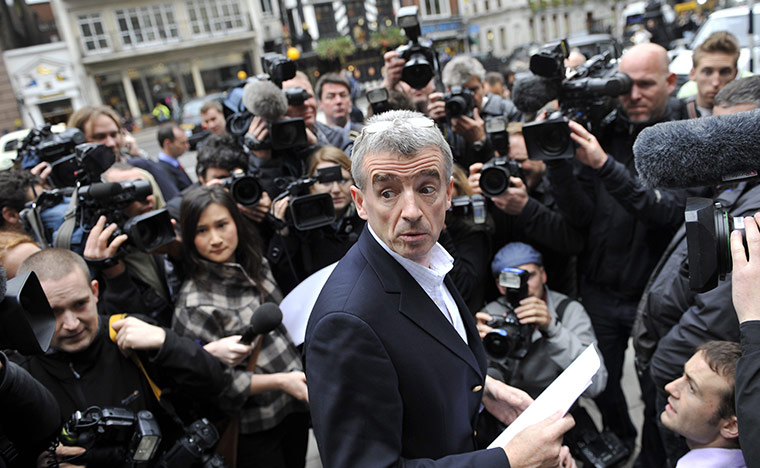 Week in Business: Ryanair CEO Michael O'Leary speaks to the press outside the High Court