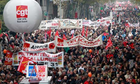 French protesters challenge pension reform plans as strikes hit fuel supplies