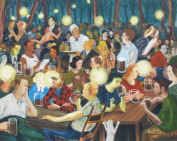 Valeria Napoleone: Brooklyn Biergarten II, 2008