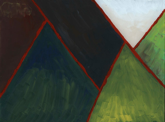 Valeria Napoleone: Untitled glass painting by Andrea Büttner