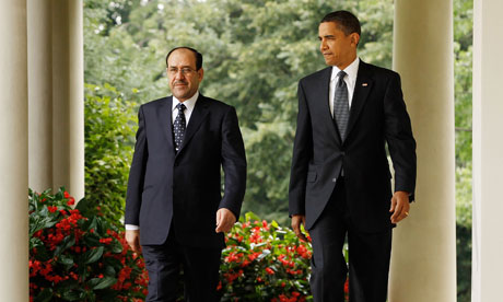 Obama and Iraqi PM Nouri al-Maliki