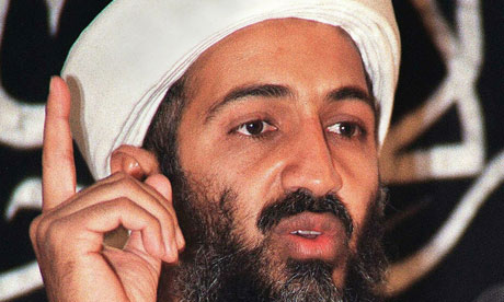 leader Osama bin Laden at. Al-Qaida leader Osama bin