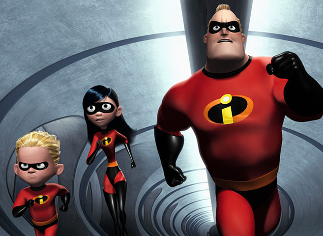 The 25 action and war: The Incredibles