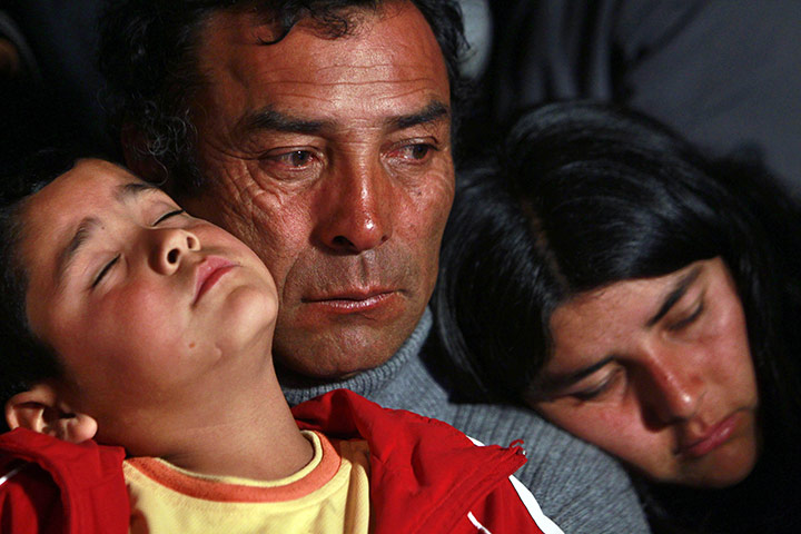 From the agencies: Natacha Pisarenko at the camp outside the San Jose mine near Copiapo, Chile