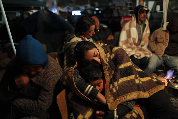From the agencies: Natacha Pisarenko at the camp outside the San Jose mine near Copiapo, Chile