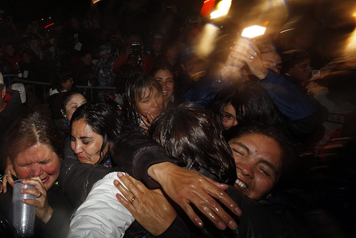 From the agencies: Natacha Pisarenko at the camp outside the San Jose mine near Copiapo, Chile