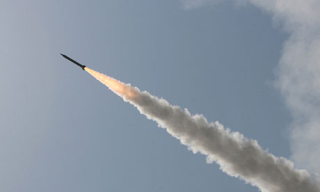 Iranian short-range missile fired near Qom, 2009