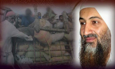 tear at Osama Bin Laden 39 s. AFP   Osama in Laden 39 s.