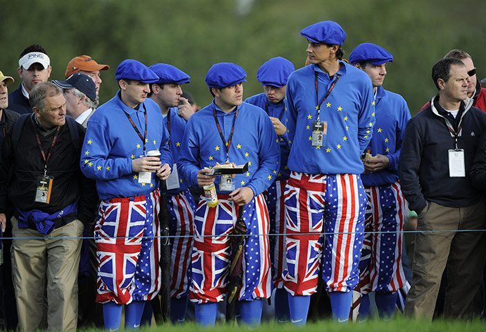 Ryder Cup Day 2: Europe fans